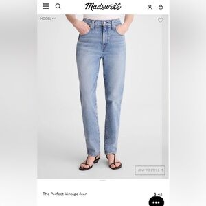 Madewell The Perfect Vintage Jean